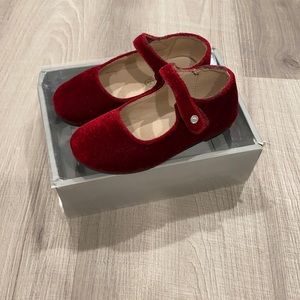 Zeebra velvet Mary Janes